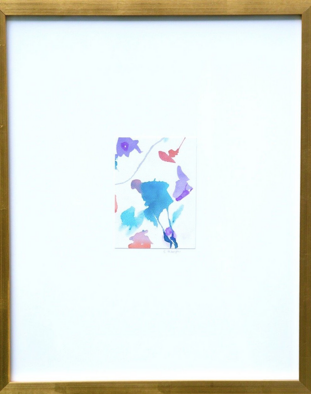 violet- watercolors (4) 17.5x21.5